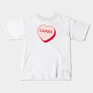 Carbs Candy Heart Kids T-Shirt